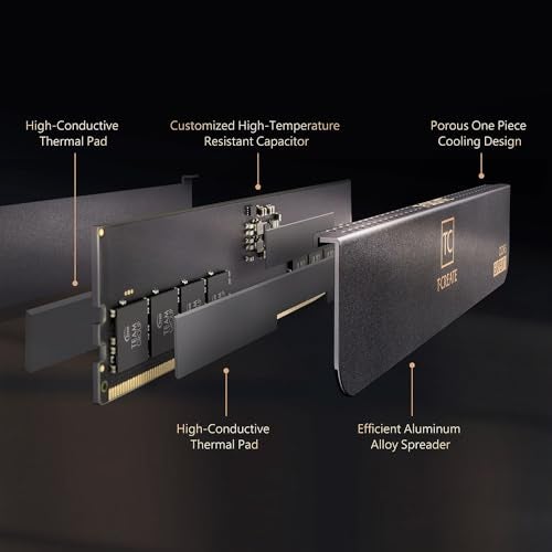 TEAMGROUP T-Create Expert Overclocking 10L CL34 DDR5 32GB Kit (2 x 16GB) 7200MHz (PC5-57600) Intel XMP 3.0 & AMD Expo Compatible A-DIE Desktop Memory Module Ram Black - CTCED532G7200HC34ADC01 - Image 4