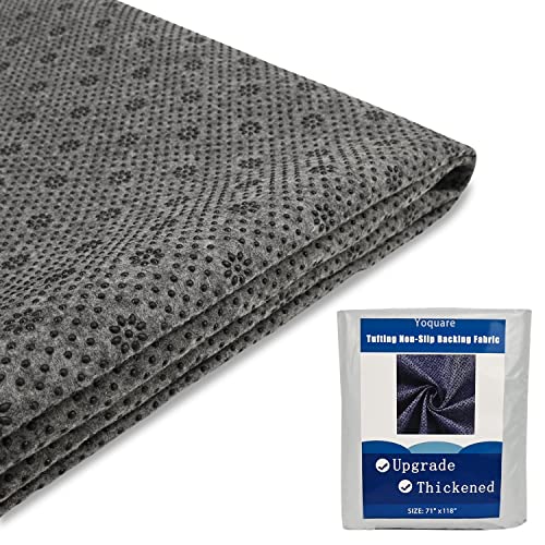 NonSlip Tufting Cloth Thick Backing Fabric 2mm Thick More WearResistant TearResistant Durable Perfect Rug Backing Fabric Rug Making Supplies 71 x 118 Inch