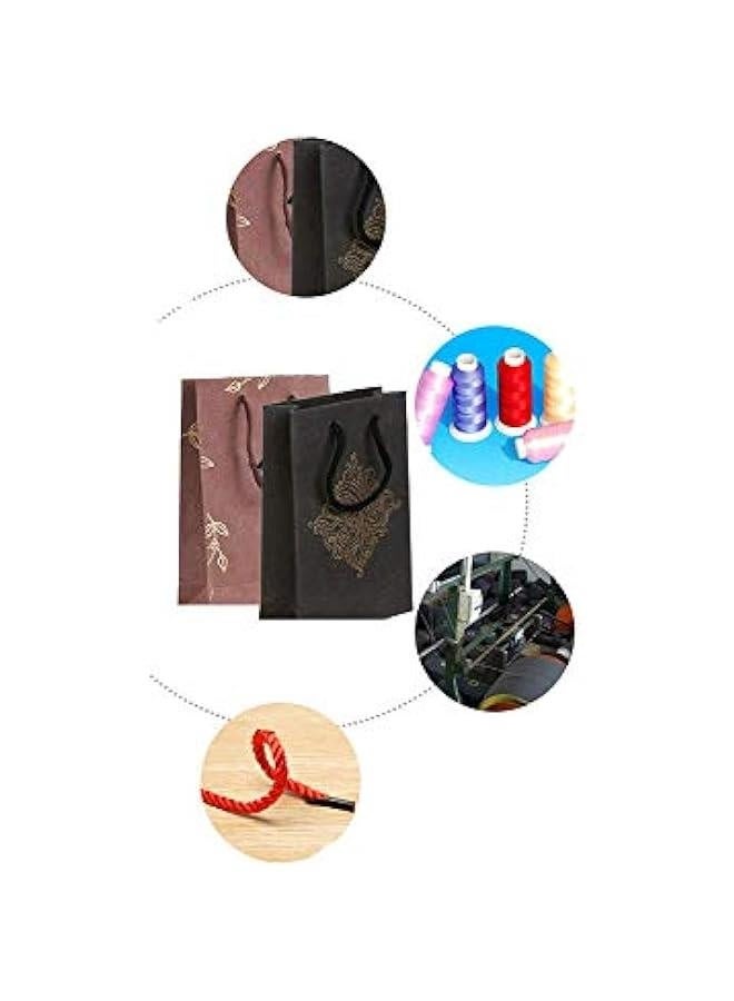 21 PCS 3 Ply Hand Held Polyester Rope Tote Bag 3 Ply Coloured 3 Ply Woven Twisted Rope  - Image 2
