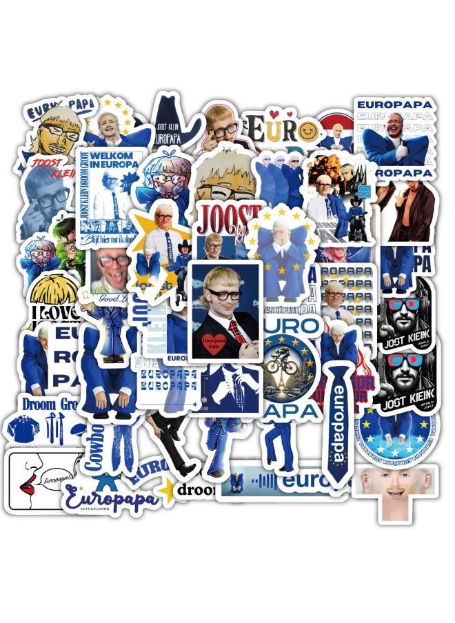 NIBEMINENT 60 Pcs Joost Klein Deco Kit Waterproof Stickers, High Definition Printing Bright Colors, Suitable for Laptop Skateboard Luggage Water Bottle Guitar DIY  - Image 2
