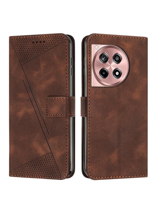 S-TOP Case For OnePlus 12R / Ace 3 5G Dream Triangle Leather Phone Case with Lanyard - Image 1