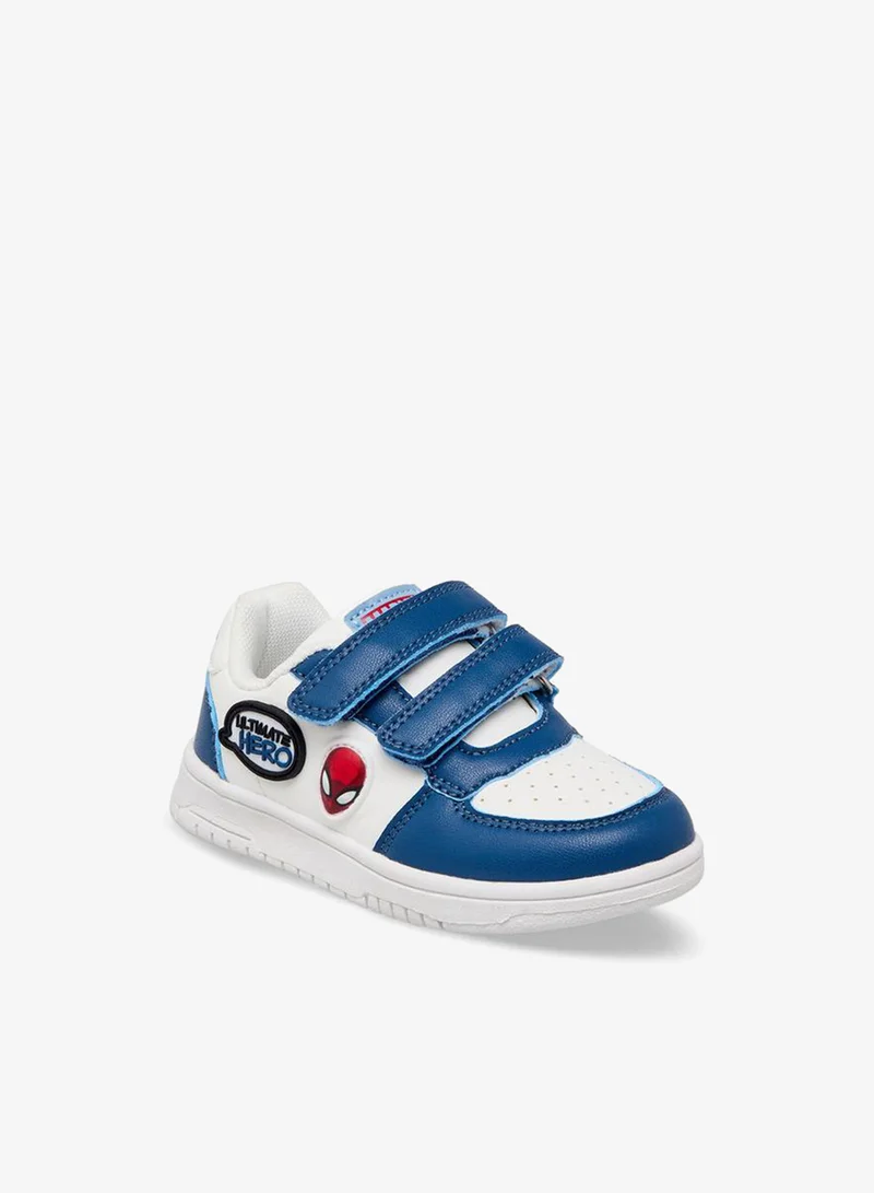 Marvel Boys Spider-Man Applique Hook & Loop Ankle School Sneakers