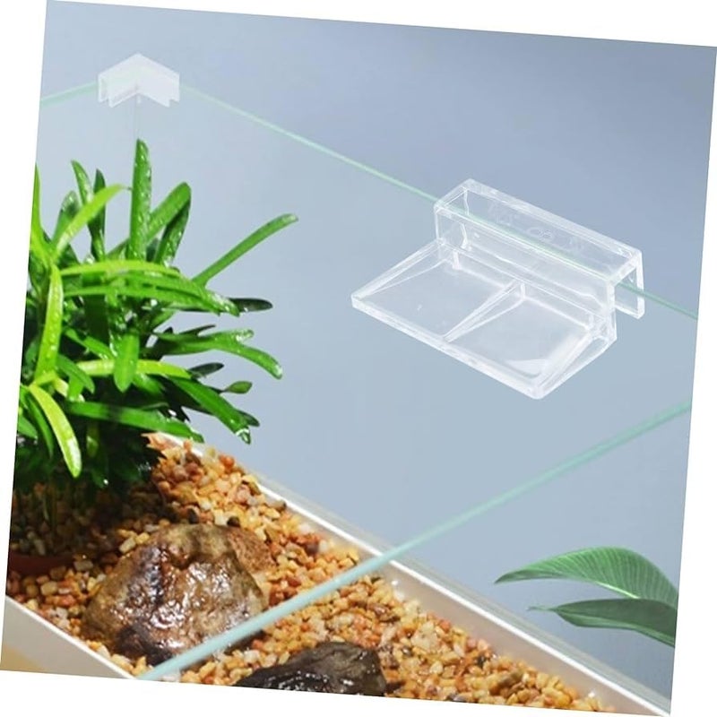 VAYINATO® 6 Pcs Acrylic Aquarium Fish Tank Glass Clossing Top Lid Cover Support Clip Clamp for Rimless Aquarium and Top Open Glass Support Suitable for Tank Thickness (12 MM) by Petzlifeworld - Image 3