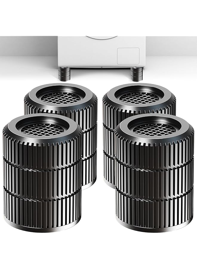erorex Anti Vibration Pads For Washing Machine 4Pack Stackable Shock Noise Canceling Washer Dryer Isolation Pad Non Slip Noise Canceling And Shock Support Protects Pedestals Fits Most Models - Image 1