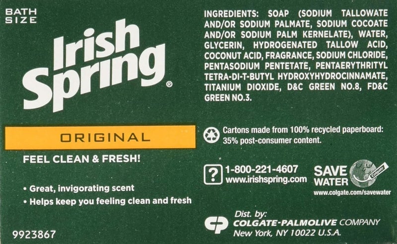Irish Spring Original Deodorant Soap - 8 Bars of 4 oz Each for Unisex - Image 2