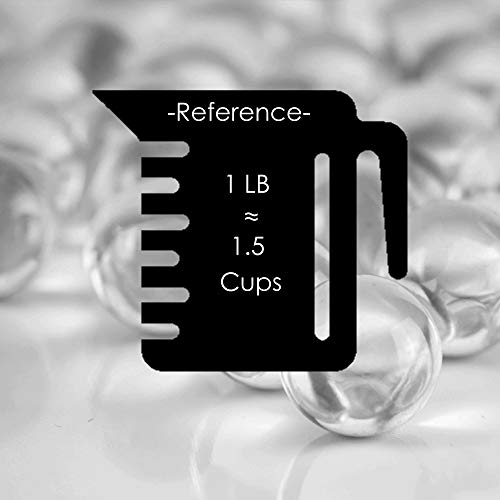 CYS EXCEL X-Large 1" Clear Glass Marble Gemstone Vase Fillers (1 LB) | Multiple Color Choices Glass Marble Beads | Decorative Mosaic Gem Pebbles | Aquarium Rocks Floral Supplies (Approx. 18-25 PCS) - Image 2
