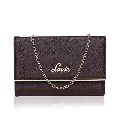 Lavie Women's Small Framed Foldover Clutch | Detachable Chain Sling Strap | Ladies Purse Wallet - Image 1