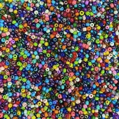 BalaFillic 120 Seed Beads Mixed Colors About 9000pcsgrams in Bag Size 2mm Small Glass Seed Beads for Jewelry Making