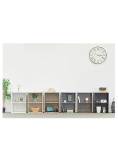MODERN HOME 3-Compartment Wooden Storage Shelf – Bookcase/Storage Cabinet for Office, Living Room, Bedroom, or Entrance – Beige.  - Image 5