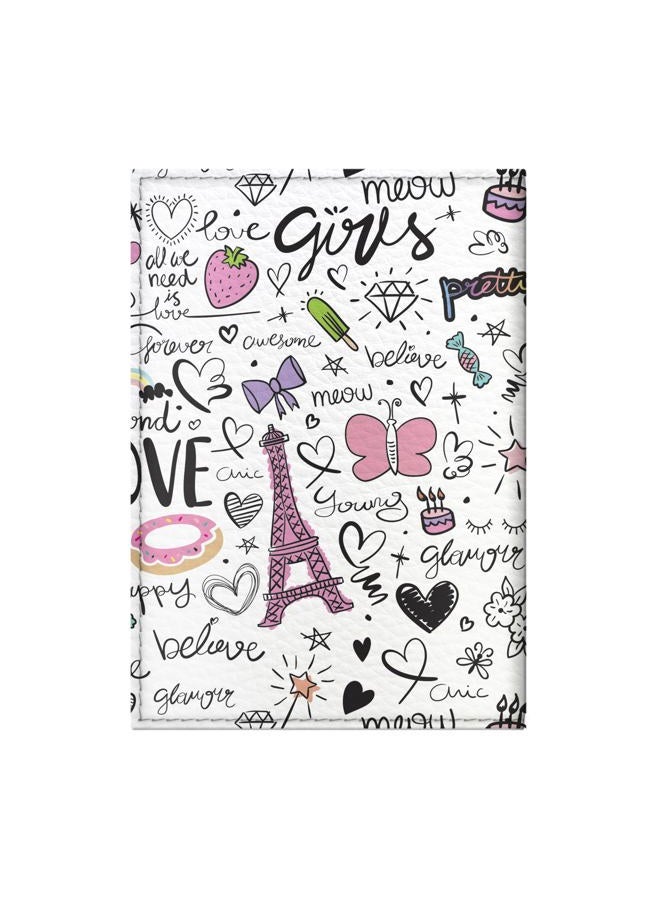 Quttie Passport Cover for Kids, Women and Men, Cute Travel Passport Holder, 16. Paris Pattern, Soft Cover - Image 3