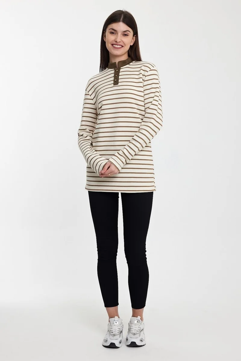 الكسندر جاردي Buttoned Sweatshirt (E24-72803-KDN)
