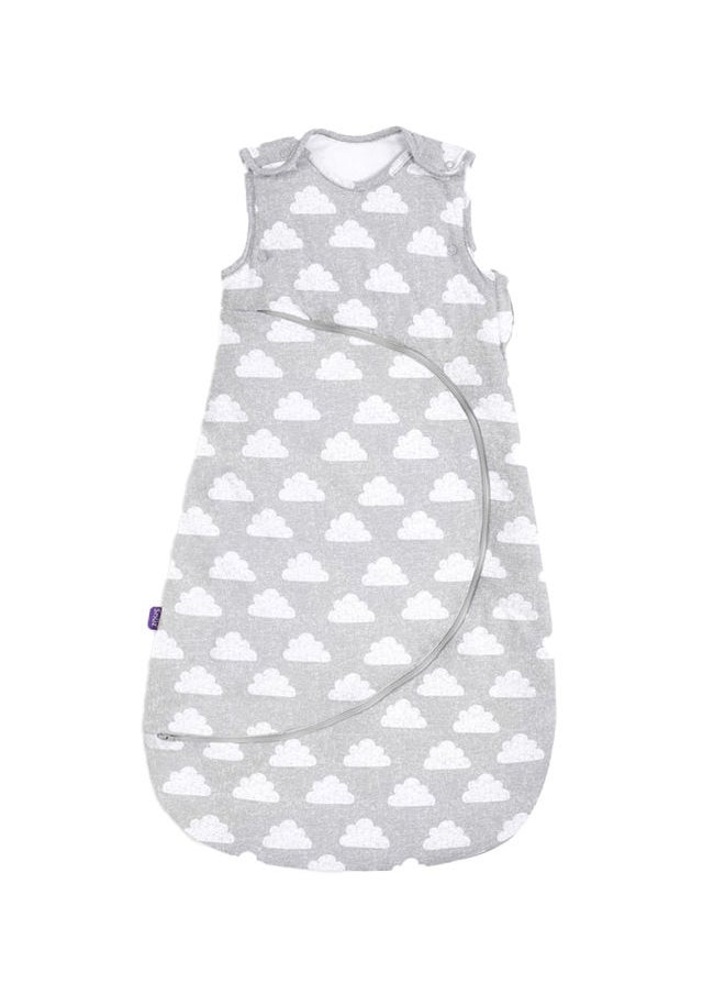 Snuz - Pouch Sleeping Bag For Infant And Baby 1.0 Tog Clever Nappy Change Zip Material 100% Cotton For Temperatures If 21 - 23 Celsius From 6 To 18Months Maximum Baby Length 86Cm - Cloud Nine - Image 1