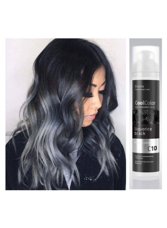 Erayba Cool Color Temporary Hair Dye100ml C10 Black Color - Image 3