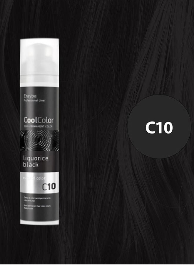 Erayba Cool Color Temporary Hair Dye100ml C10 Black Color - Image 1