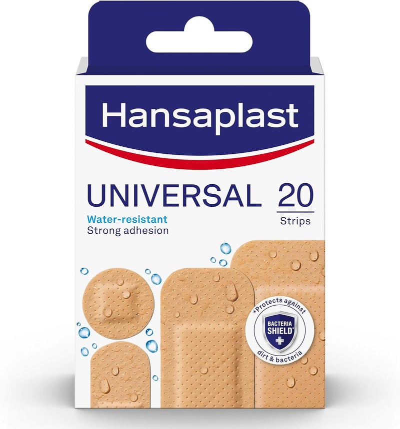 Hansaplast Universal Water-Resistant Plasters - 20 Strips - Image 1