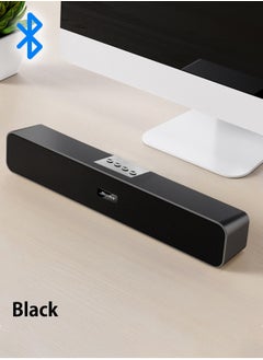 BONKS Computer Speakers with 3.5 mm Aux, Small PC Speakers Powered by USB, Wired USB Desktop Speaker, USB Soundbar for MonitorWith Bluetooth  - Image 1