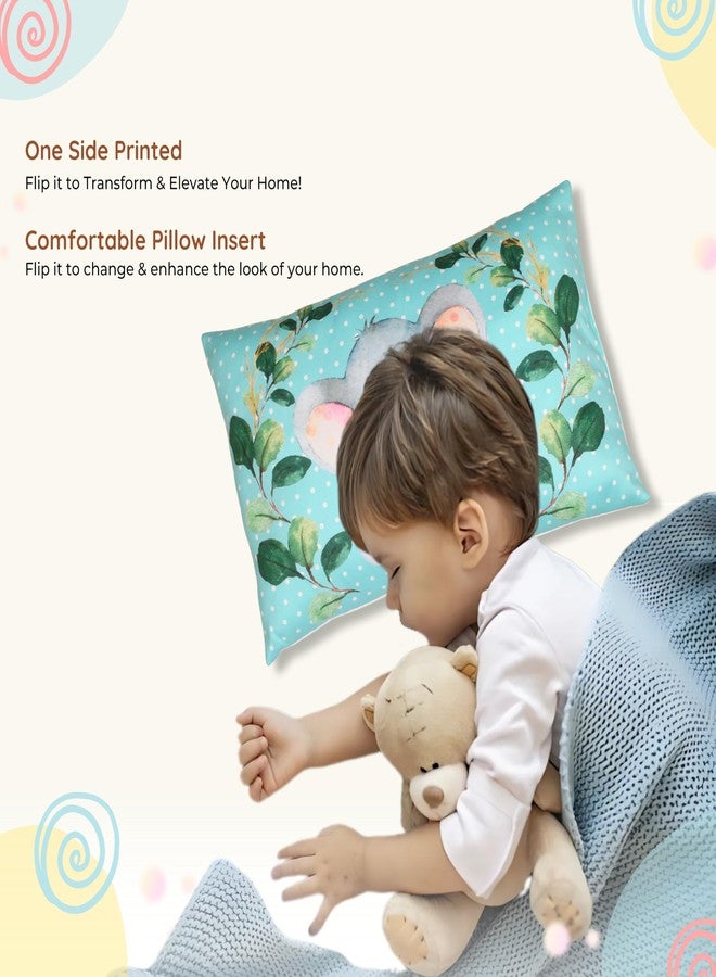 NEW COMERS® Baby Pillow with Super Soft Imported Fabric, 1 Month to 5 Year Kids Pillows, Animal/Cartoon Prints, Kid Pillow for Sleep, Bed Set, Head Shaping, Neck Support-12 x 18 in-201 - Image 4