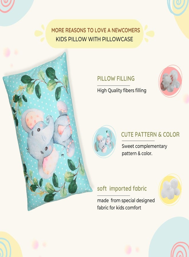NEW COMERS® Baby Pillow with Super Soft Imported Fabric, 1 Month to 5 Year Kids Pillows, Animal/Cartoon Prints, Kid Pillow for Sleep, Bed Set, Head Shaping, Neck Support-12 x 18 in-201 - Image 3