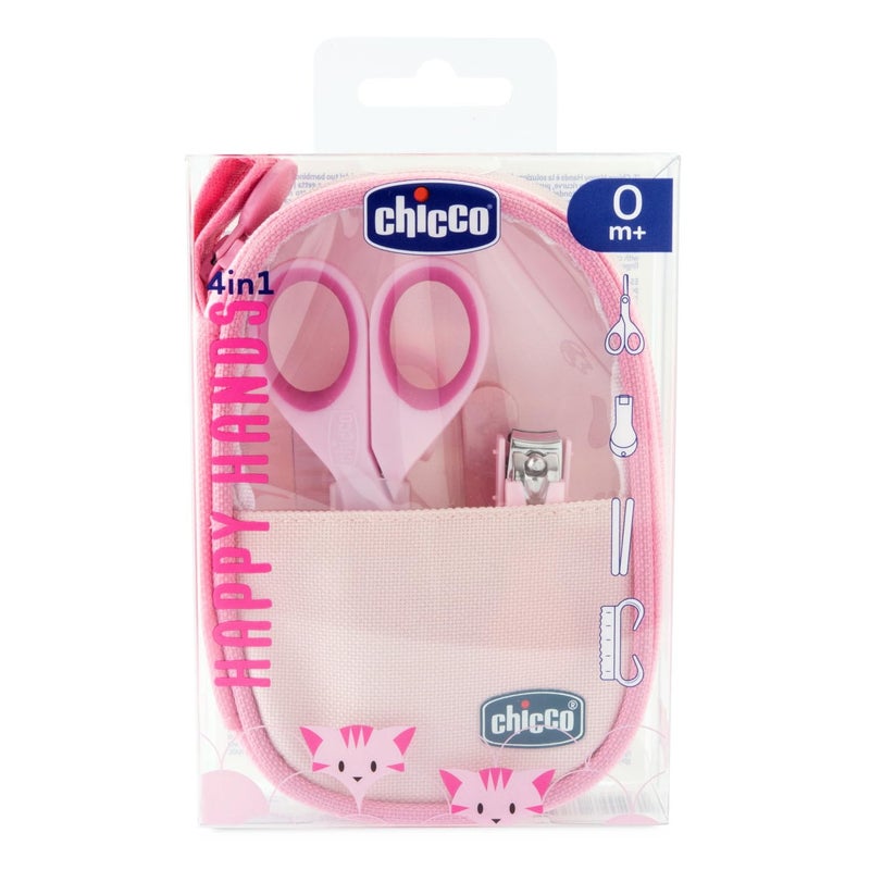 Chicco مجموعة العناية بالأظافر - للبنات (وردي) - Image 1