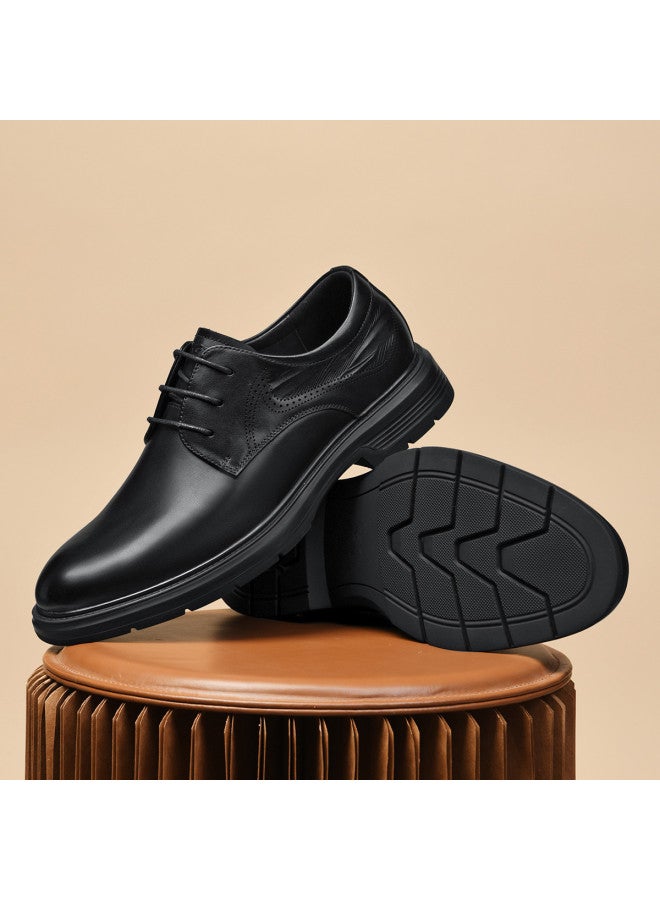 Septwolves Top Grain Leather】autumn 2025 New Men's Derby Shoes, British Style Low Heel Genuine Leather Business Formal Dress Shoes - Image 5