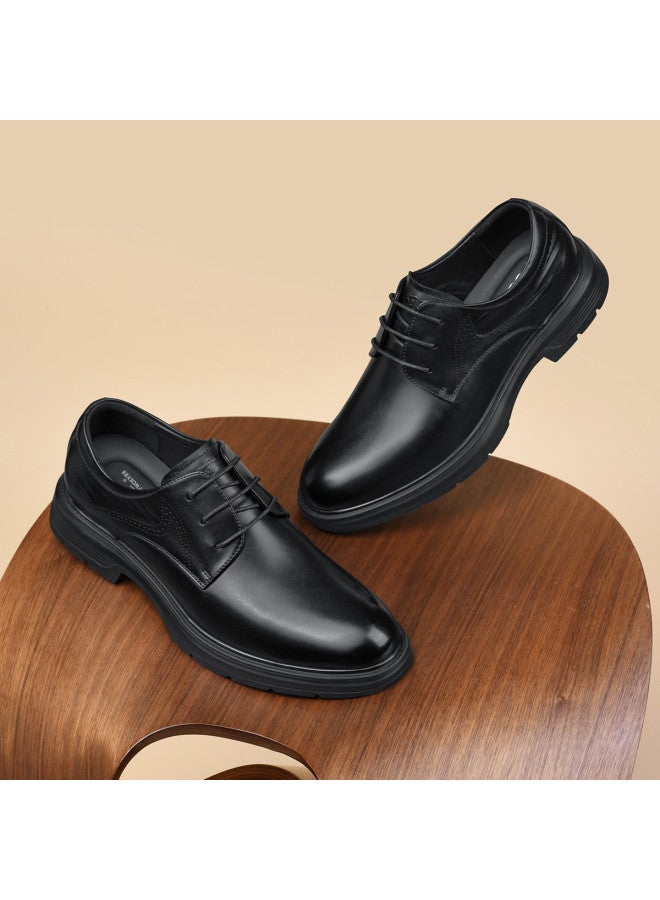 Septwolves Top Grain Leather】autumn 2025 New Men's Derby Shoes, British Style Low Heel Genuine Leather Business Formal Dress Shoes - Image 3