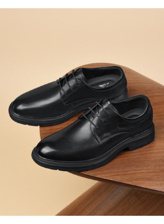 Septwolves Top Grain Leather】autumn 2025 New Men's Derby Shoes, British Style Low Heel Genuine Leather Business Formal Dress Shoes - Image 1