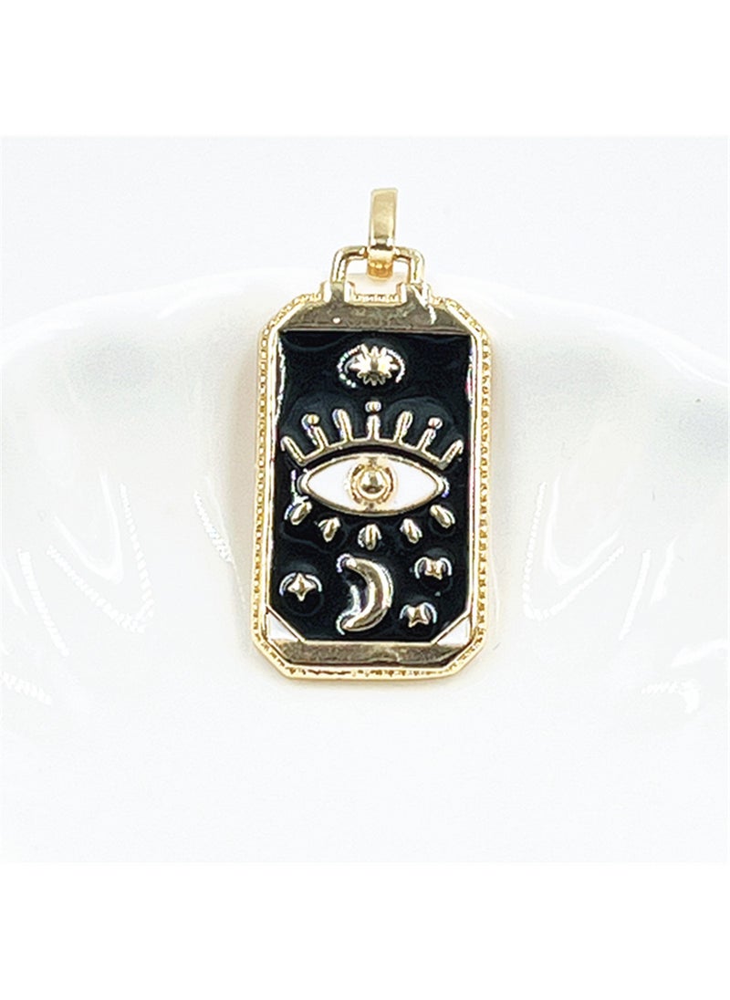 Generic Tarot Hand-Palm Pendant with Enamel Finish DMK424G-11#+ Necklace 