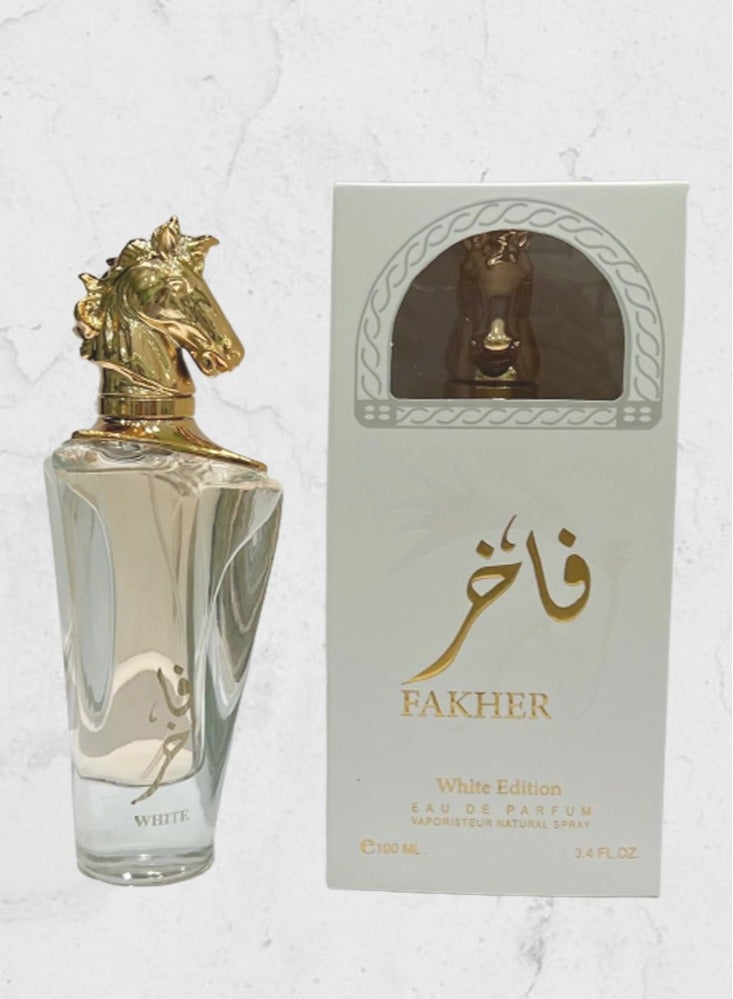 White 4 Pieces Fakher White Edition EDP 100ML - Image 2