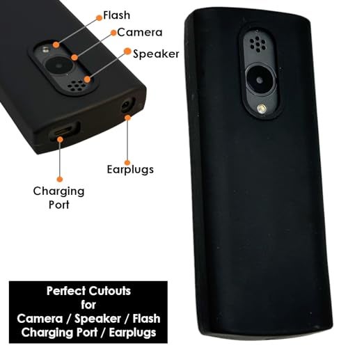 ZAOMA TPU Back Cover Case Compatible For Nokia 150 2023 DS Model No.: TA-1582 - (Pack of 2) (TA1582_GIZBLK), Black - Image 4