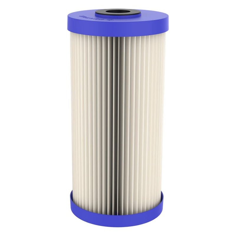Pentek Pentair ECP20-BB Big Blue Sediment Water Filter, 10-Inch, Whole House Heavy Duty Pleated Cellulose Polyester Replacement Cartridge, 10" x 4.5", Blue End Cap, 20 Micron - Image 2