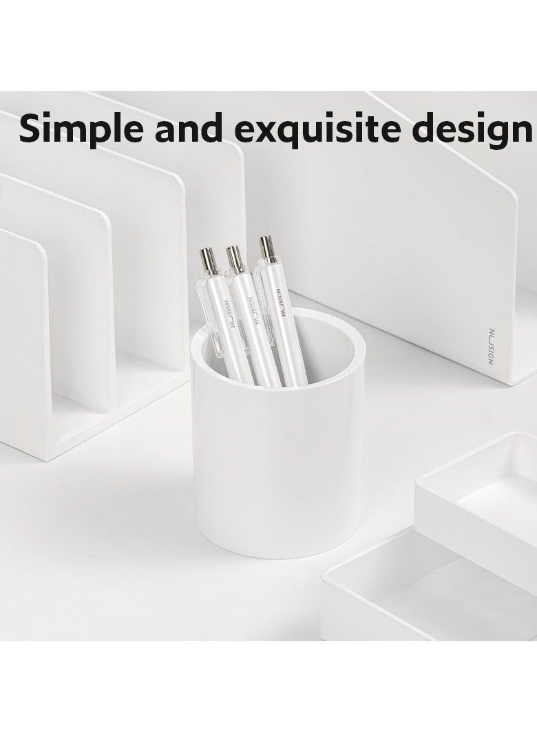 Deli منظم سطح المكتب Nusign ENS023 PS - زوايا مدورة، وسادة داخلية وتصميم مدمج 83 مم - Image 5