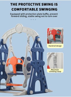JSAITOYS 4 In 1 Indoor Toddler Playground Baby Playroom Swing And Slides  - Image 4