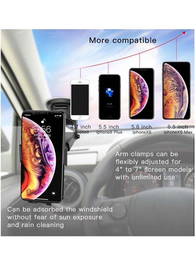 Yesido C44 Factory Custom Cellphone Car Holder Suction Cup Gravity Mobile Phone Holder - Black - Image 3