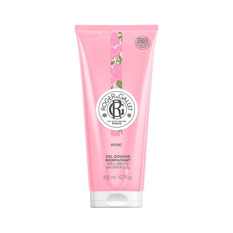 ROGER & GALLET Wellbeing Shower Gel - Rose for Unisex - 6.7 oz Shower Gel - Image 1