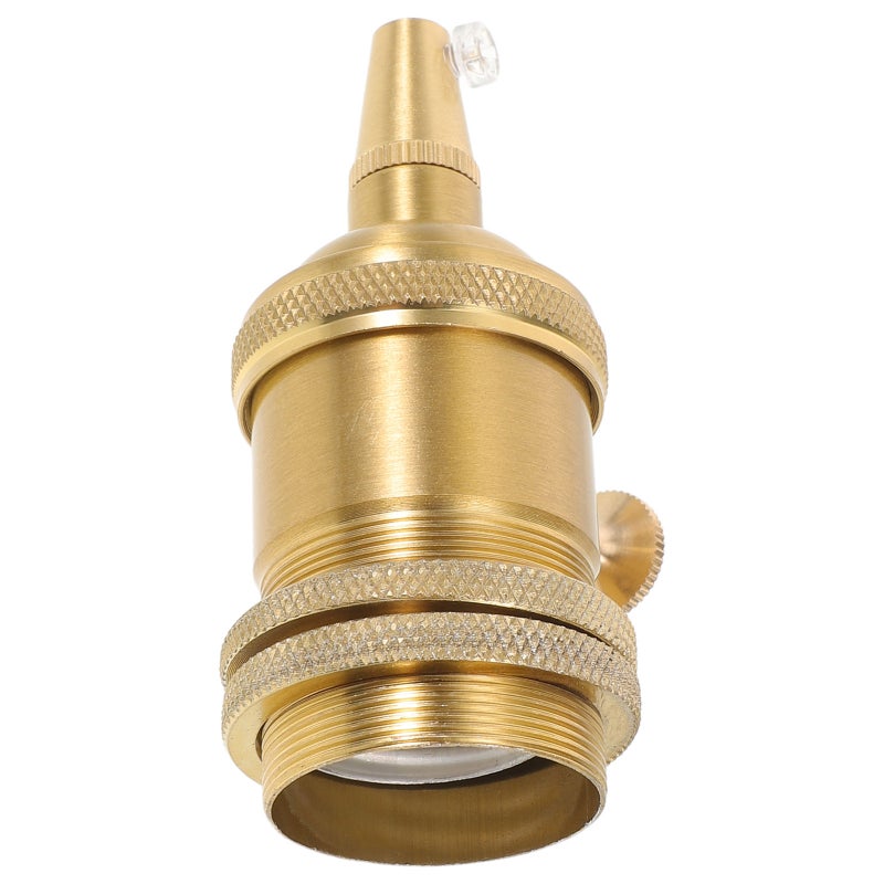 Golden Vintage Lamp Holder Socket Compatible with Standard E27 Bulb Fittings - Image 4