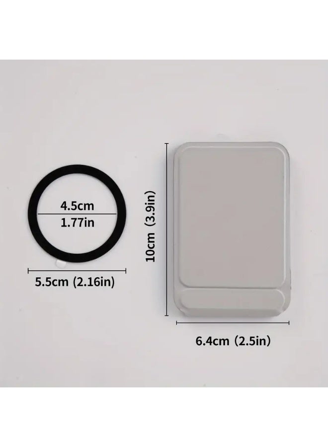 LENOK Tripod Wallet Stand, Magnetic and MagSafe-Compatible, Fold-Flat 3-in-1 Phone Stand and 1-2 Card Holder, Portrait, Landscape and Elevated Viewing (Grey) - Image 5