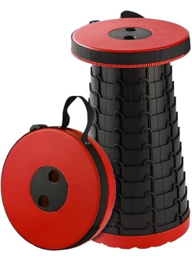 My souq Portable Telescopic Folding Stool - Lightweight Adjustable Seat for Camping, Hiking, and Outdoor Activities. - Image 1