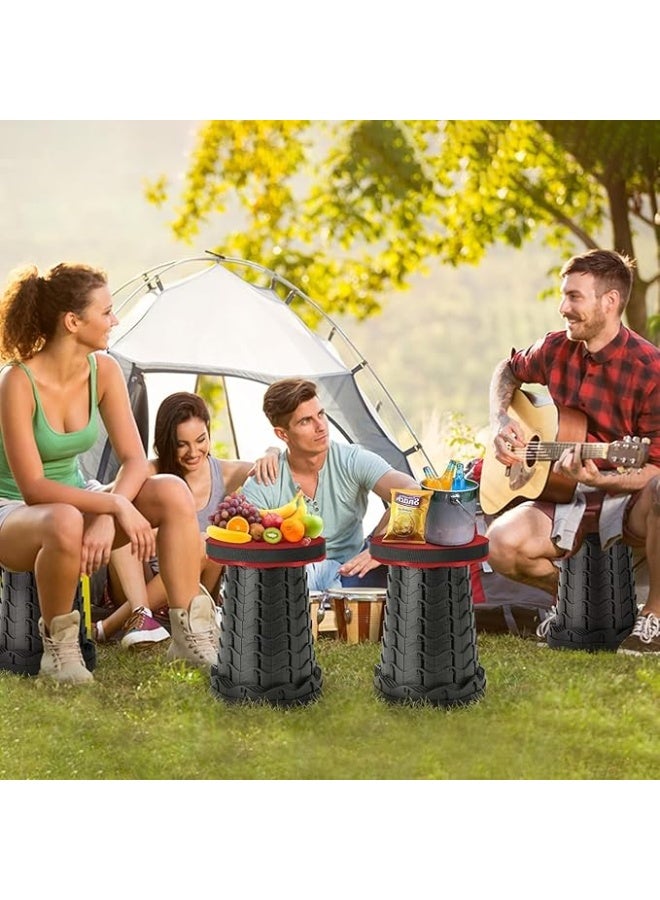 My souq Portable Telescopic Folding Stool - Lightweight Adjustable Seat for Camping, Hiking, and Outdoor Activities. - Image 5