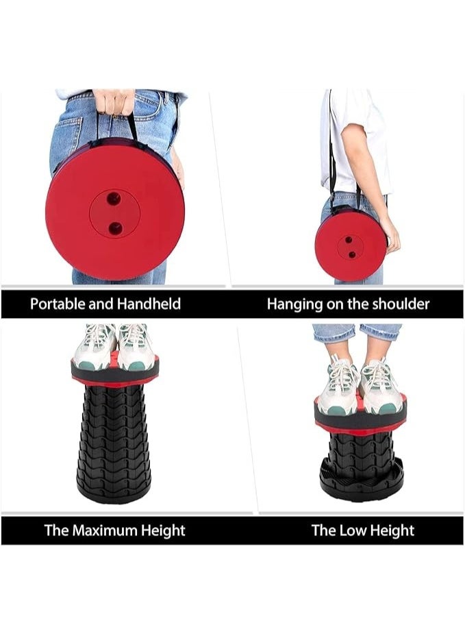 My souq Portable Telescopic Folding Stool - Lightweight Adjustable Seat for Camping, Hiking, and Outdoor Activities. - Image 3