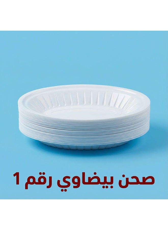 Ritco Carton Of Oval Plastic Plates, Size 1 (1000 Plates/Carton) - Image 3