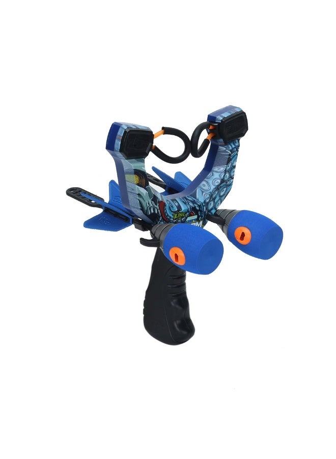 Zing Hyper Strike Zing Shot Power Launcher Set 50ft High-Velocity Whistle Blaster, Fast-Load Bungee Action, Precision Shooting Toy for Teens Ages 14+ - Image 5