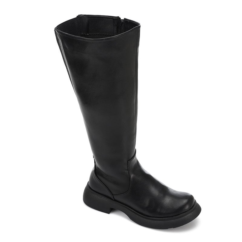 Mr.joe Double Zipper Knee-High Boots - Image 1