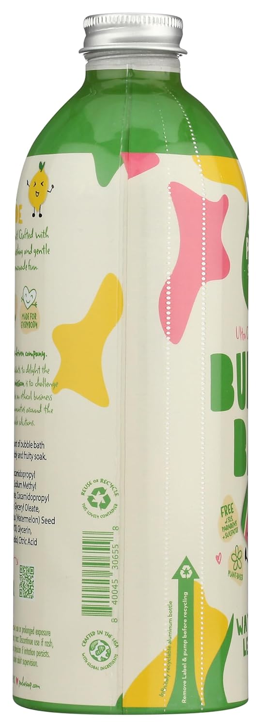 Pacha Soap Co PACHA SOAP Kids Watermelon Lemonade Bubble Bath 16 FZ - Image 4