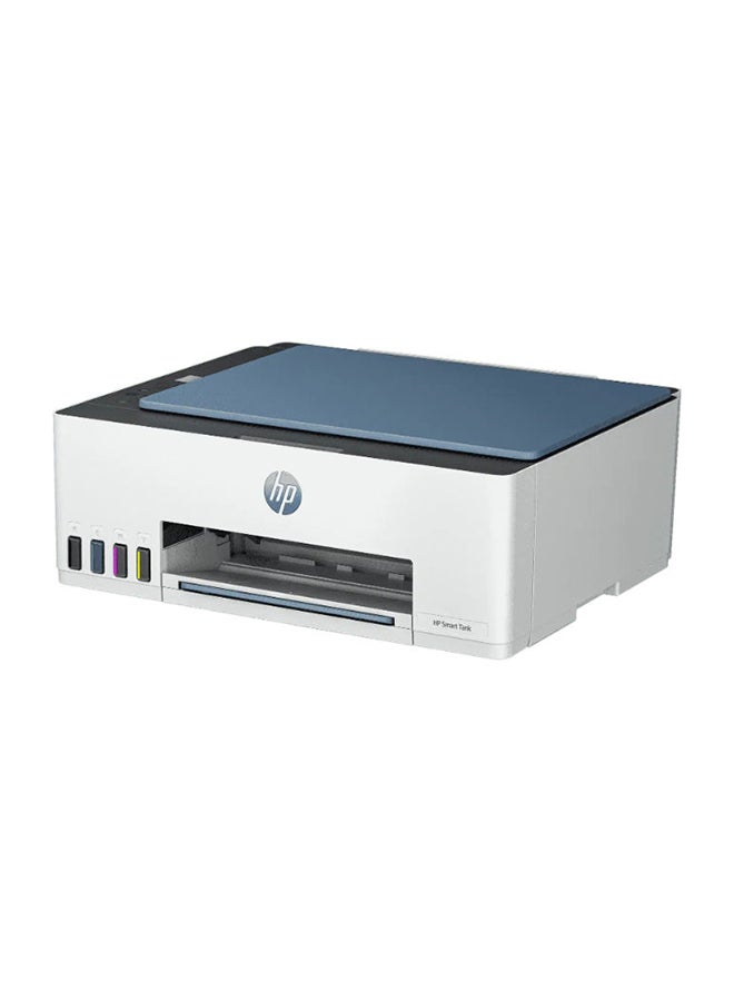 HP طابعة سمارت تانك 585 لاسلكية، طباعة، مسح ضوئي، نسخ، طابعة الكل في واحد، ما يصل إلى 3 سنوات من الطباعة متضمنة بالفعل باللون الأزرق الداكن - Image 2
