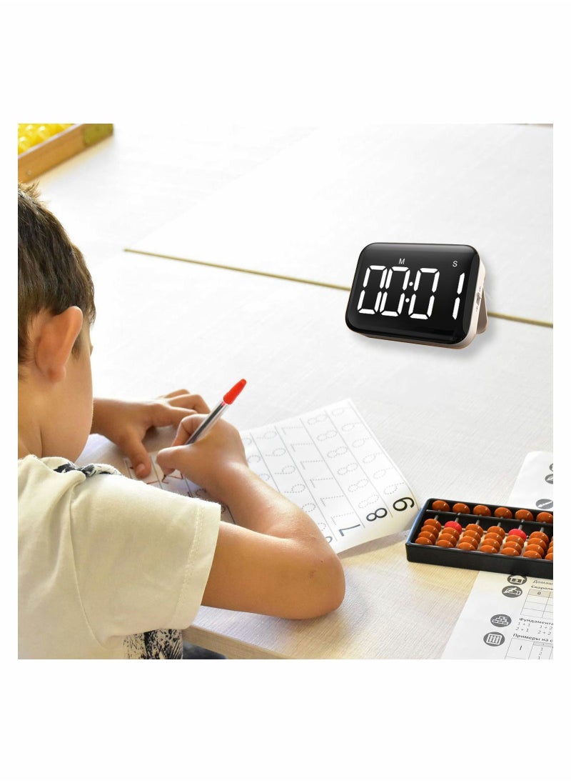 Y&D Magnetic Digital Kitchen Timer Large LED Countdown with Constant Light Function 3 Level Volume Quiet Egg for Children and The Elderly Classroom Teacher Kids Chef  - Image 2