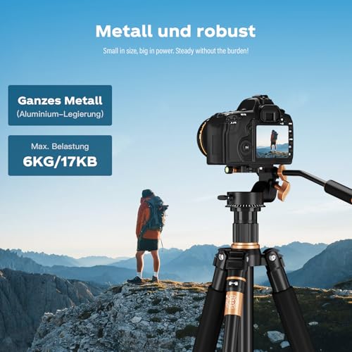 Soonpho Q-08S Heavy Duty Video Camera Tripod Fluid Drag Pan Head with Extended Handle for DSLR Camera,Camcorders,1/4 & 3/8 inch Screw Sliding Plate 360 Degree Rotating Tripod Head - Image 3