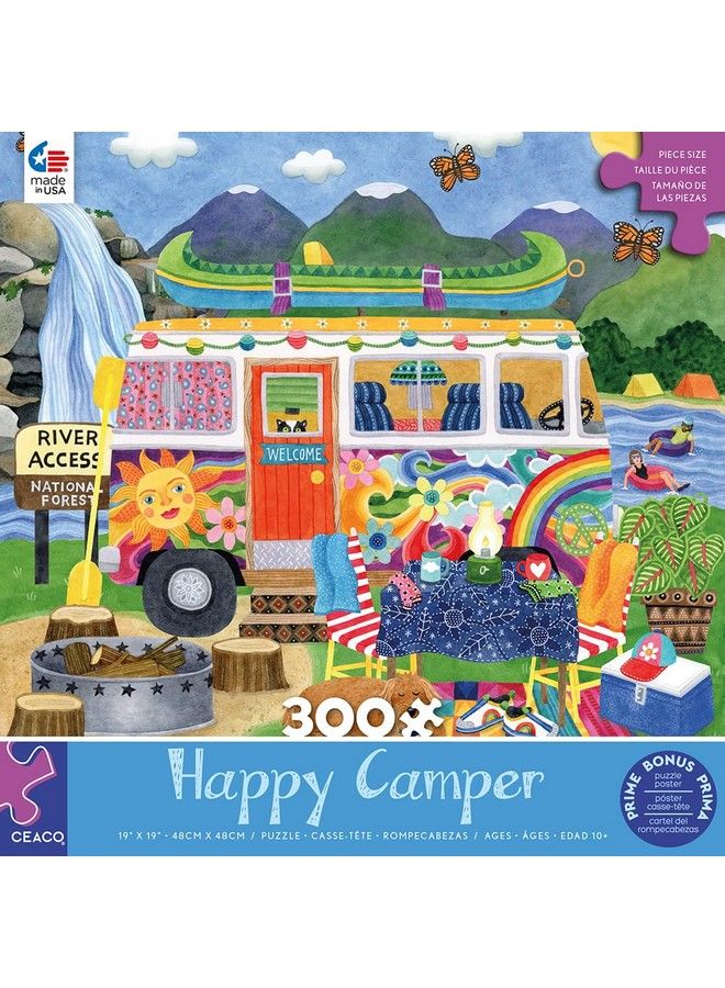 Ceaco Happy Camper Waterfall Camper 300 Piece Jigsaw Puzzle - Image 3