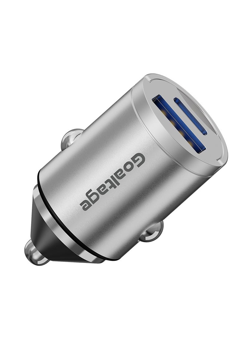 Goaltage USB-C Car Charger, 30W 2-Port Type-C Car Adapter,for iPhone 15/14/13/12 Series, Samsung Galaxy S23/S22/S21 Series, iPad Pro, AirPods, and More Premium Quality