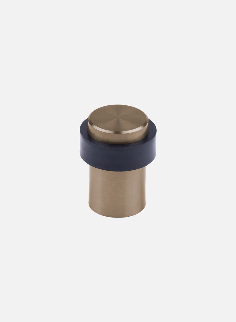CINCINNO Cylinder Shaped Door Stopper with Rubber – 45mm, Premium Stainless Steel, Coated, Heavy Duty, Anti-Corrosion, Wall Protector, 5-Year Warranty – (Light Antique Brass) 