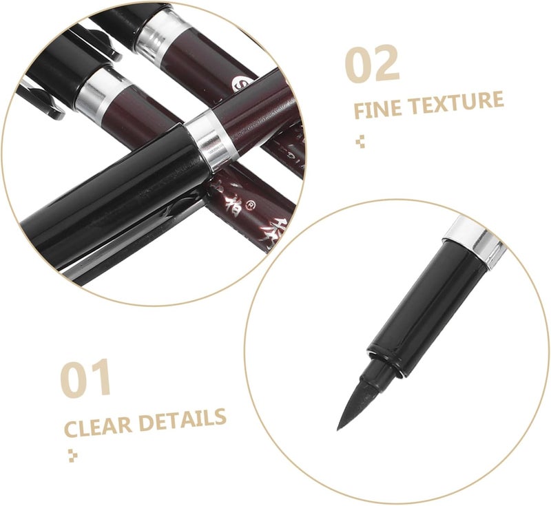 DOITOOL 6pcs Refillable Ink Brush Pen for Calligraphy and Painting Chinese Japanese Sumi Style Writing Tools for Art Lettering and Signature for Skill Development and Versatile Application - Image 2